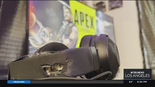 Only On: Gamer saved by headset when stray bullet flies through bedroom window