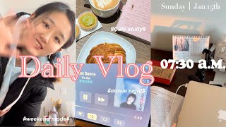 Nana Vlog｜🇨🇦UBC研究生日常｜温哥华周末探店｜治愈日出学习｜初次尝试芹菜苹果汁｜丽晶广场也太好逛了吧