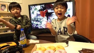 コストコでおいちゃんが選んだドーナツをみんなで食べる　　ひなごんとおいちゃん　　SunflowerTV