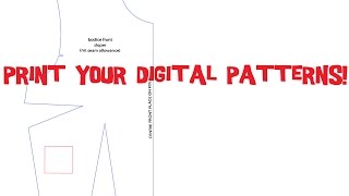 Digitize sewing patterns in illustrator| print on 8.5 by 11 (home printer) paper
