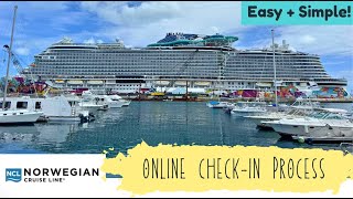 Norwegian Cruise Line NCL Online Check In Process - Easy, Step by Step Overview
