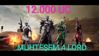 SANDIK AÇILIMI LEGENDARY CONTRACT LUCKY SPIN (12.000 UC ) MUHTEŞEM 4 LORD SETİ PUBG MOBILE