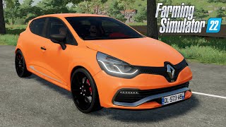 FS22 - Renault Clio RS 2013 - Farming Simulator 2022 HotHatch Car Mod