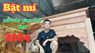 [ Bật mí ] mẫu án gian thờ đẹp 2024, án gian thờ gỗ hương đá mẫu mới của Đồ gỗ Gia Vũ.