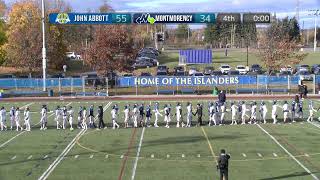 RSEQ Football D2 🏈 Montmorency @ John Abbott [11/02/2024]