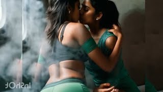 lesbian love story 💕hot kissing videos