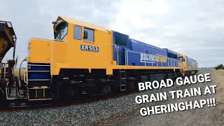 9153 Grain Train With G522 and XR553 at Gheringhap Loop