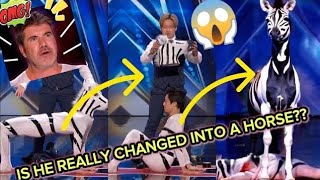 Man Changed into a horse 🐴 In America got talent Show | Duo Schumacher #AGT  #americagottalent