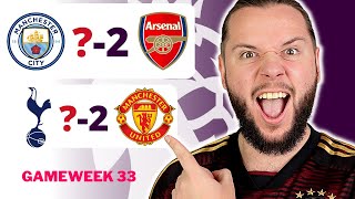Premier League Gameweek 33 Predictions & Betting Tips | Tottenham vs Manchester United