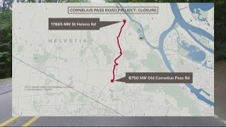 Cornelius Pass closure scheduled to begin July 22.