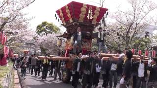 平成22年 南あわじ市賀集八幡神社春祭り　宮入り　鍛冶屋　淡路だんじり