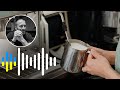 Froth, steam milk for latte macchiato ambient sound. Royalty free sound effects.