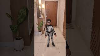 How to make a skeleton costume #instant #hack #diy #scary #makeup  #halloween #2023