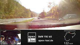 Around Nürburgring Nordschleife in around 8 minutes (APEX Taxi lap 1 05 2019)