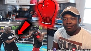 KSI SPARRING AND TRAINING WITH FLOYD MAYWEATHER SENIOR (Reaction)