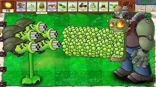 999 Gatling Pea vs Giga Zomboss Gargantuar - Plants vs Zombies Hack