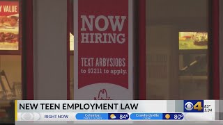 New law addresses teen employment