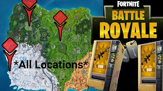 all of the new free vending machine spawns in season 8 - fortnite all vending machine spawns