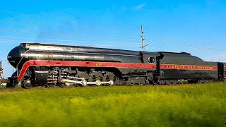 [4K] Norfolk & Western Steam Locomotive 611 Back On The Mainline