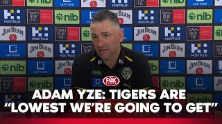 😬 Adam Yze talks Tigers' lowest point 🐯 | Richmond press conference | Fox Footy