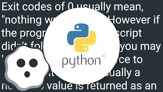 Exit codes in Python