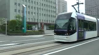 【路面電車動画】富山ライトレール３５　ＬＲＶ　ＴＬＲ０６００形