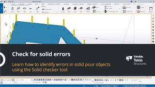 Check for solid errors in Tekla Structures