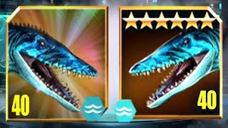 NEW MOSASAURUS Vs OLD MOSASAURUS - Jurassic World The Game