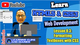 Learn HTML5 Lesson 8.3 Formatting Text Boxes with CSS | Web Design