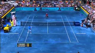 Federer Fires Forehands In Madrid Final Hot Shot