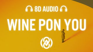 Doja Cat - Wine Pon You ft. Konshens (Lyrics) | 8D Audio 🎧