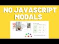 HTML Modals with no JavaScript (New Popover API)