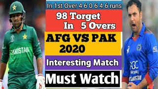 Afghanistan Vs Pakistan Match highlight 2020 new match