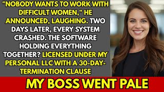 He Fired Me for Being Difficult, I Withdrew My Software That Ran His Operations