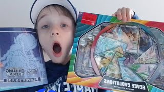 I opened a eevee evolutions pokemon card box