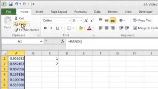 Random Numbers and Simple Random Sampling Excel