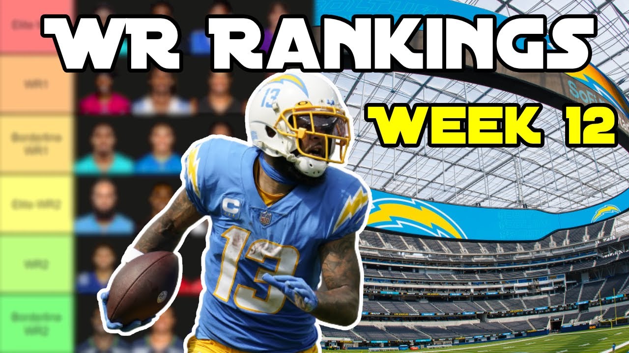 Week 12 Wide Receiver Rankings And Tiers! Fantasy Football 2022 - YouTube