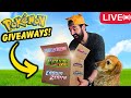 LIVE🔴 Giving Away Pokemon Cards from An INSANE Pokemon Hunt!!