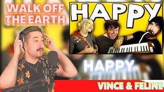 FIRST TIME REACTING - HAPPY - Walk off the Earth Ft. Parachute