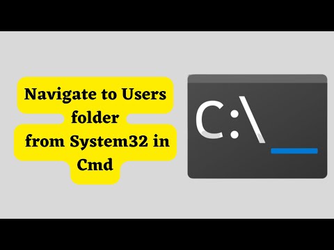 How to access users folder from System32 in command prompt