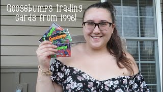 Goosebumps Trading Card Opening from 1996!!!!