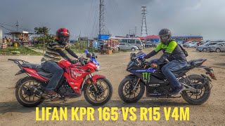 Yamaha R15 V4M VS Lifan KPR 165