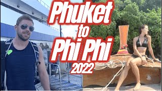 From Phuket to Phi Phi Island 🇹🇭 Thailand Travel Vlog - We took the ferry from Phuket to Koh Phi Phi