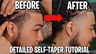 HOW TO TAPER YOUR OWN HAIR WITH DREADS 👀 | DETAILED SELFCUT TUTORIAL 💈