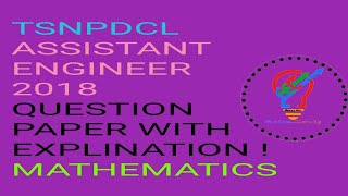 ASSISTANT ENGINEER ELECTRICAL PREPARATION 2022 ! TSNPDCL AE 2018 MATHEMATICS