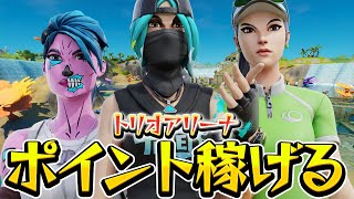 ポイント稼げる！！トリオアリーナ降下場所と立ち回りを紹介します！【フォートナイト/Fortnite】