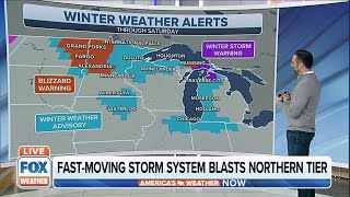 Blizzard Warnings, Winter Weather Alerts In Northern Tier Through Saturday