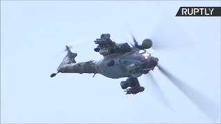 Russian helicopters parade at MAKS 2019 plus Mi-28, Mi-38 and Ka-52 solo demonstration