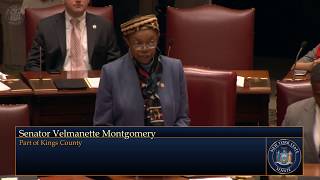 Senator Montgomery and the NYS Senate honors Esmeralda Simmons upon the occasion of her retirement