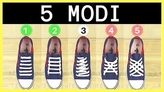 Come Allacciare Le Scarpe In Diversi Modi | 5 Modi Intelligenti